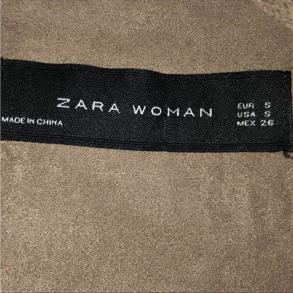 Zara Faux Suede Leather Moto Jacket - Picture 9 of 12